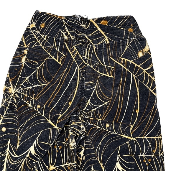 Urban Outfitters Spider Web Print Ruched V-Front Pant 27 - Picture 7 of 14